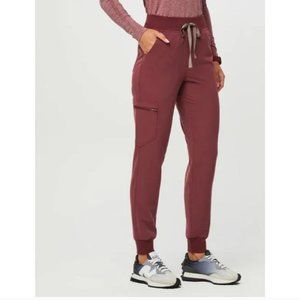 women's Dark Cherry Zamora™ High Waisted 2.0 - Jogger Scrub Pants - XXS / Dark C